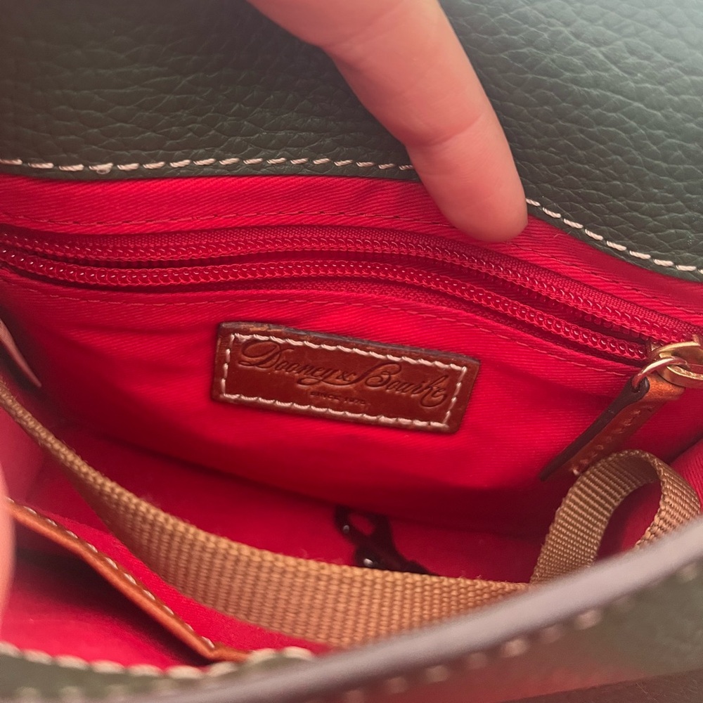 Dooney & Bourke Green and Brown Crossbody Bag with Adjustable Strap - Picture 5 of 5